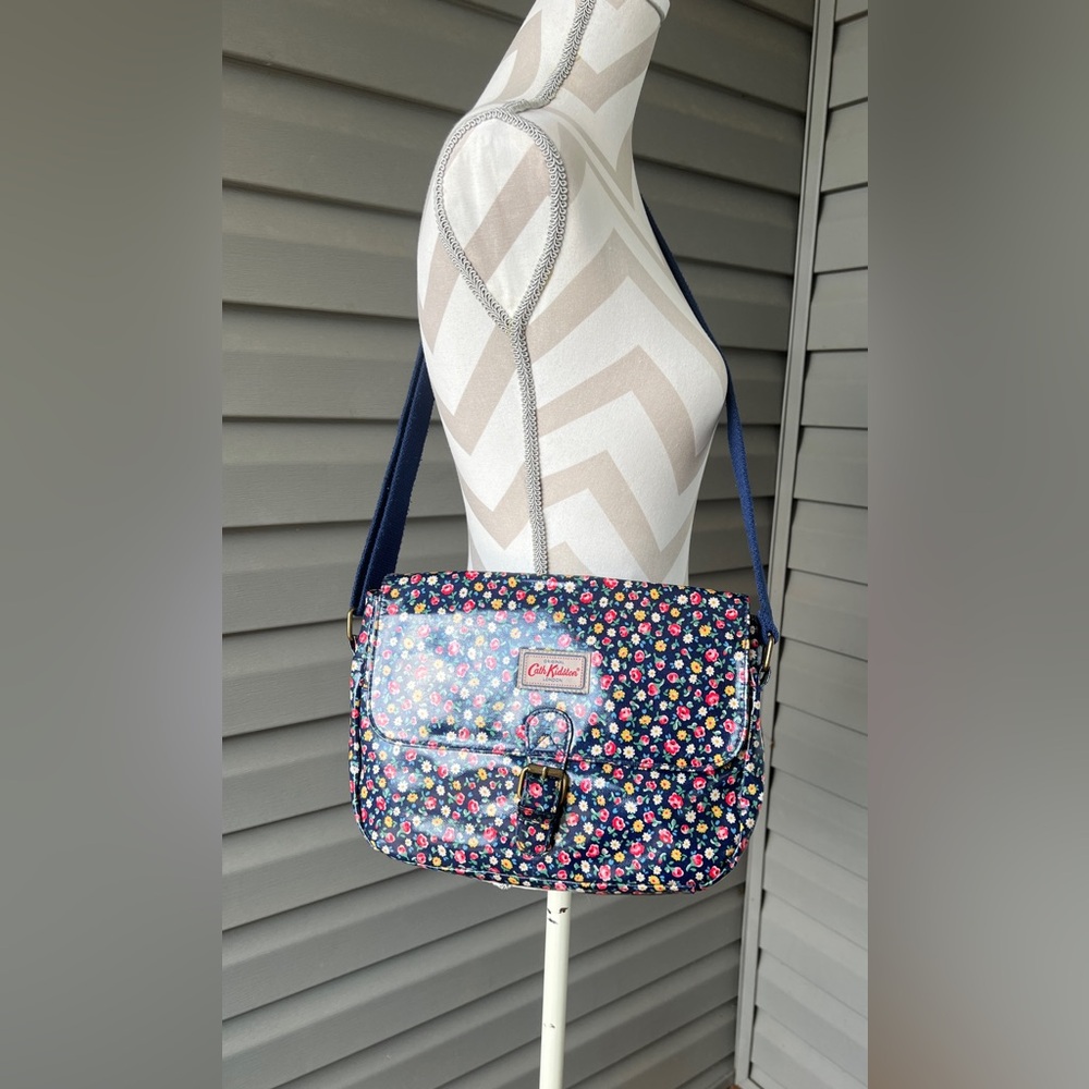 Cath Kidston Navy Floral Crossbody Bag